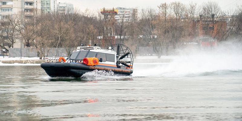 Более 20 судов на воздушной подушке будут патрулировать столичные водоемы зимой