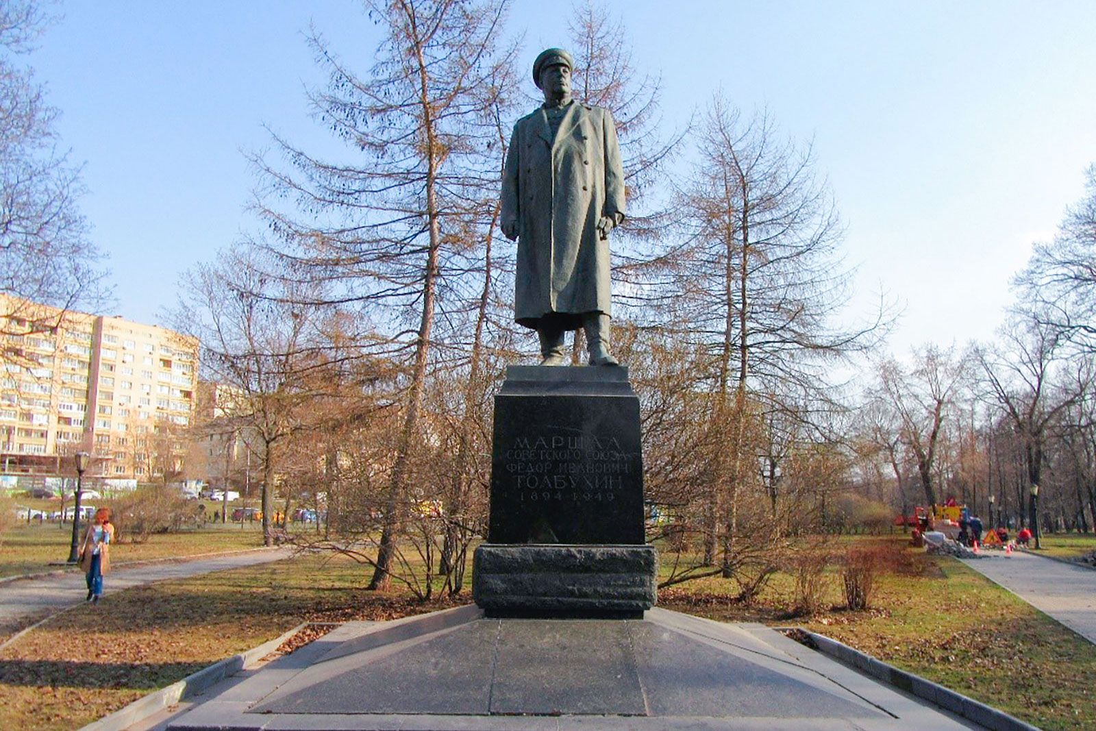 Памятник маршалу Ф.И. Толбухину. Пресс-служба Департамента культурного наследия  города Москвы