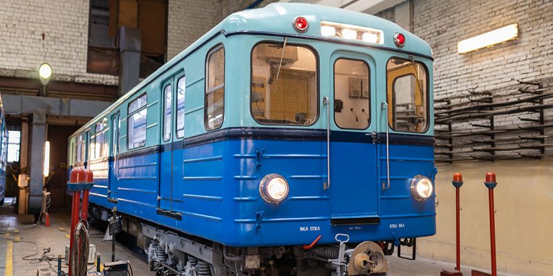 Метровагон Eж-3 стал частью постоянной экспозиции Музея транспорта Москвы