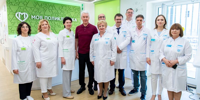 Сергей Собянин открыл в Даниловском районе поликлинику после реконструкции
