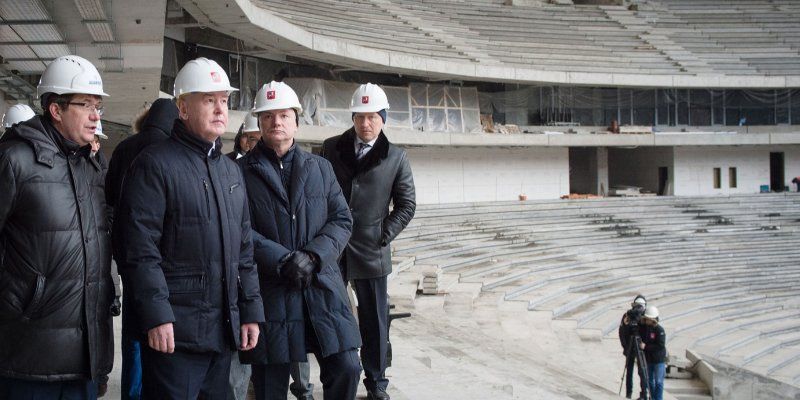 Реконструкция стадиона «Лужники» будет завершена раньше срока