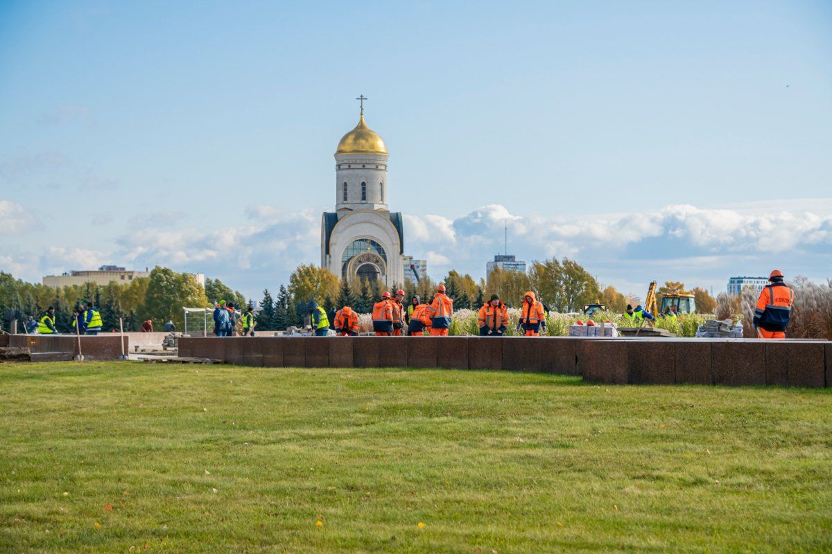 Парк Победы на Поклонной горе в Москве благоустройство
